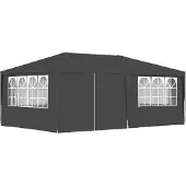 vidaXL Mottagningstält med SidoVäggar Belvedere Tält Paviljong Bröllop BBQ Campingresa 48537
