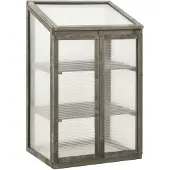 vidaXL Växthus 60x45x100 cm Gran Trä 314849