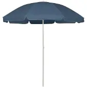 vidaXL Strandparasoll, Blå, 240 cm