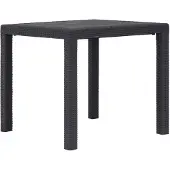 vidaXL Trädgårdsbord 79x79x72 cm konstrotting brun