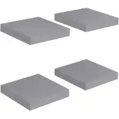 vidaXL Svävande vägghyllor 4 st grå 23x23,5x3,8 cm MDF