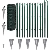 vidaXL Eurofence stål 25 x 1,2 m grön