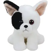 TY 41203 Marcel - Hund Vit/Svart, 15 cm, Beanie Babies