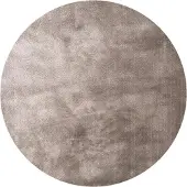 NATURL. Rund tvättbar viskosmatta | Vive taupe hos Volero | Ø 120 cm | Syntet | Enfärgad | Rund | Låg lugg