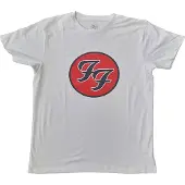Ginza.se Foo Fighters: Unisex T-Shirt/FF Logo (White) (Medium)