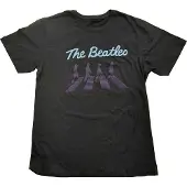 Ginza.se The Beatles: Unisex T-Shirt/Crossing Silhouettes (Black) (Puff Print) (Large)