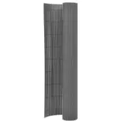 vidaXL Insynsskydd 110x300 cm grå