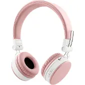 STREETZ Vikbart on-ear Bluetooth headset, 3.5 mm, rosa