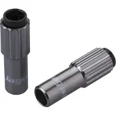 Jagwire Adjusters Mini Inline Adjusters-titanium 2pcs Svart