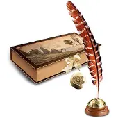 Noble Collection Harry Potter: Hogwarts Writing Quill With Ink Pot & Ink