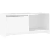 vidaXL Tv-bänk vit 90x35x40 cm konstruerat trä