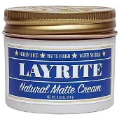 Layrite Natural Matte Cream 120g Medium Hold Water Soluble Matte Finish