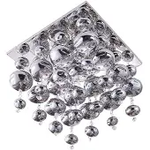 LINDBY Hänglampa Esfera , dimbar, Förkromad / silver, Vardagsrum / matsal, Metall, Modern, Pendellampa