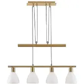 LINDBY Hänglampa Simeon , dimbar, Mässing / guld, Vardagsrum / matsal, Glas, Modern, Pendellampa