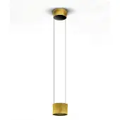 BANKAMP Pendellampa Impulse, dimbar, Mässing / guld, Vardagsrum / matsal, Aluminium / grå / zink, Modern