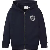 Tom Tailor Sweatjacka marinblå / vit