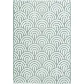 FRAAI Utomhusmatta | Summer Arch grön hos Volero | 240x330 cm | Polypropen | Asymmetrisk | Rektangulär | Plattvävd