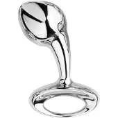 NJOY Pure Stål Buttplug Medium 8,5 cm - Silver - Silver