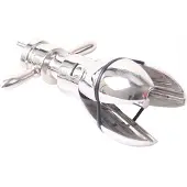 Kiotos Steel Asslock Metal Butt Plug 14 cm - Silver - Silver