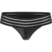Noir Handmade Powerwetlook G-string - Svart - S - Svart