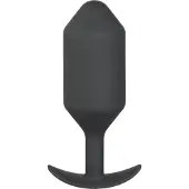 B-Vibe Snug Plug 6 buttplugg 17 cm - Black - Black