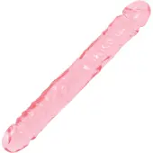 Crystal Jellies Jr Double Dong 30 cm - Ljusrosa - Ljusrosa