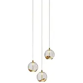 LUCANDE Glas pendellampa Hayley , Genomskinlig / transpare, Vardagsrum / matsal, Glas, Modern, Pendellampa