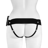 Fetish Fantasy Hollow Strap-on Vibrator Svart 15 cm - Svart - Svart