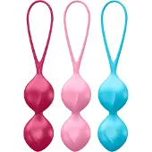 Satisfyer V Balls - knipkulasett - 3 delar - geishakulor