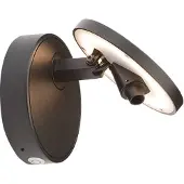ANTIDARK Vägglampa , dimbara, Svart, Sovrum, Aluminium