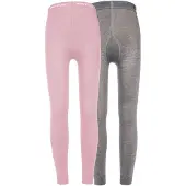 Ewers Leggings gråmelerad / rosa / vit