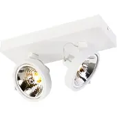 QAZQA Design spotlight vit justerbar 2-ljus - Go