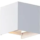 QAZQA Utomhusvägglampa vit inkl LED 2-ljus IP54 - Edwin