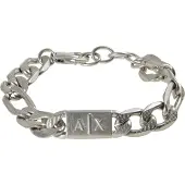 Armani Exchange silverfärgat pansararmband AXG0077040
