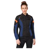 Rekurv C-21.02 Dam textiljacka Svart/Blå/Orange 34 Damer sort