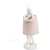 Kare Bordslampa Animal Rabbit, Vitt / opal, Vardagsrum / matsal, Textil / tyger / siden, Design, Bordslampa