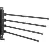 Viking Choice Vägghängd handdukshållare - - 46,5x30,5 cm - Stål - Svart - Roterbar svart