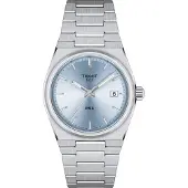 Tissot T-Classic PRX Rostfritt stål Ljusblå urtavla Kvarts T137.210.11.351.00 100M Unisexklocka blå