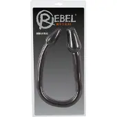 Rebel Dubbel Plug - dubbelkonad analdildo (svart)
