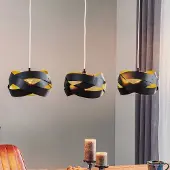 Domiluce Hänglampa Tornado , dimbar, Svart, Vardagsrum / matsal, Metall, Modern, Pendellampa
