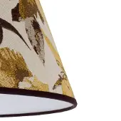 Duolla Lampskärm Sofia Höjd 31 cm, blommönster gult , Gul / orange, Textil / tyger / siden