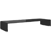 vidaXL TV-bord glas svart 90x30x13 cm