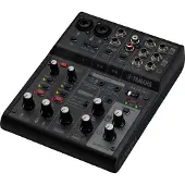Yamaha AG06 MK2 6-Kanals Mixer med USB Gränssnitt Svart