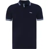BOSS för män. 50469055 Paddy marinblå polotröja (XXL), Casual, Bomull, Kort ärm, Marino