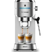 SOGO Human Technology CAF-SS-7600 Espressomaskin Silver 1450 W med mjölkskummare