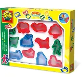 SES Creative Play dough Cutters (Pack of 12), 2 År, 12 x dough Cutters