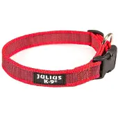 Julius-K9 K9 C&G halsband, röd/grå, 20 mm/27–42 cm