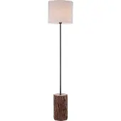 JUST LIGHT Golvlampa Bark, Mörkt trä, Vardagsrum / matsal, Trä, Golvlampa