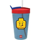 LEGO Vattenflaska m. Sugrör - 500 ml - Iconic Classic+ - - One Size - Vattenflaska