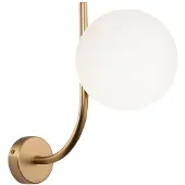 Maytoni Vägglampa Rendez-vous, dimbar, Mässing / guld, Vardagsrum / matsal, Glas, Modern, Vägglampa, vägglampa inomhus